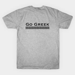 Black Go Greek T-Shirt